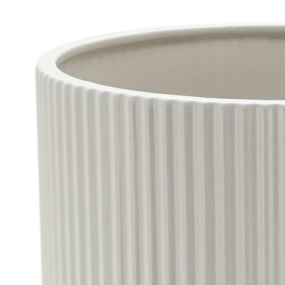 Amazon Basics indoor-outdoor planter in white for flexible placement.