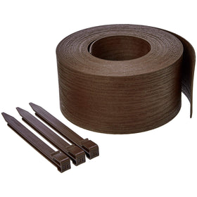 Amazon Basics landscape edging coil 5in brown for crisp garden borders.