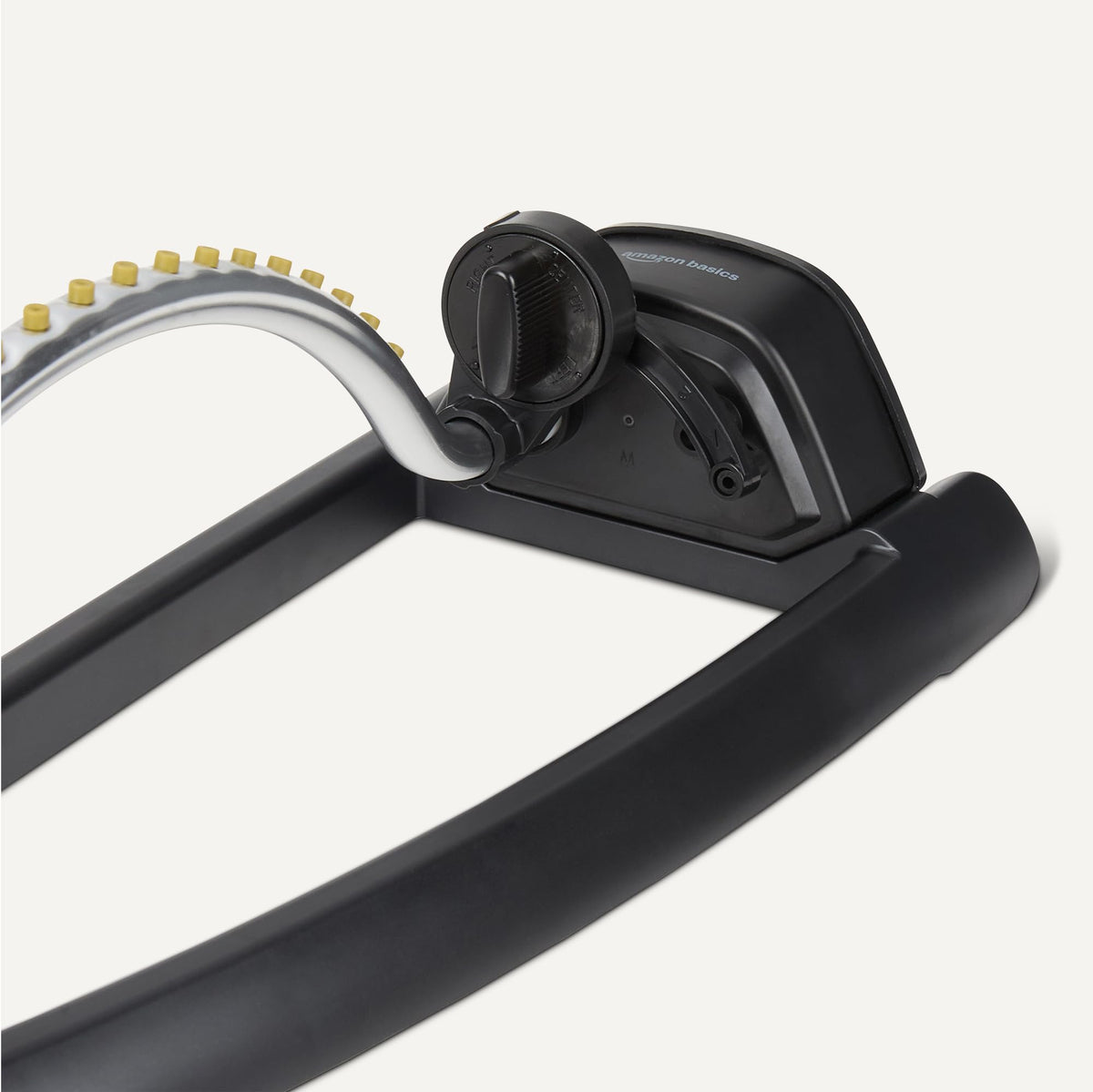 Amazon Basics sprinkler hose connection fits standard hoses securely.