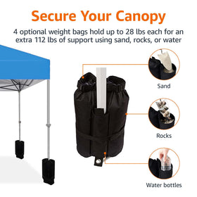 Amazon Basics canopy in action showing easy setup