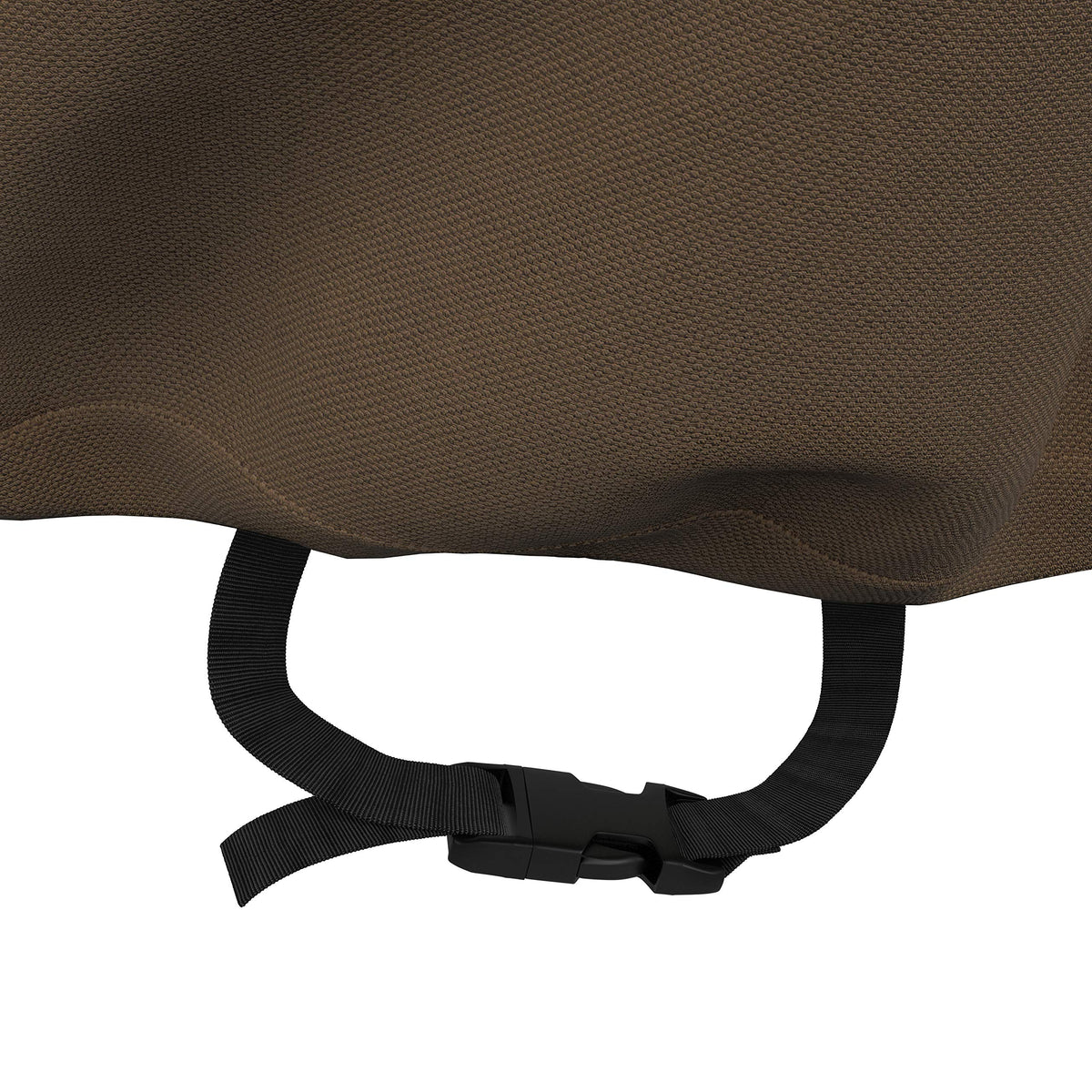 Amazon Basics cover uses durable fabric and interlocking seams for long-lasting protection