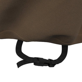 Amazon Basics cover uses durable fabric and interlocking seams for long-lasting protection
