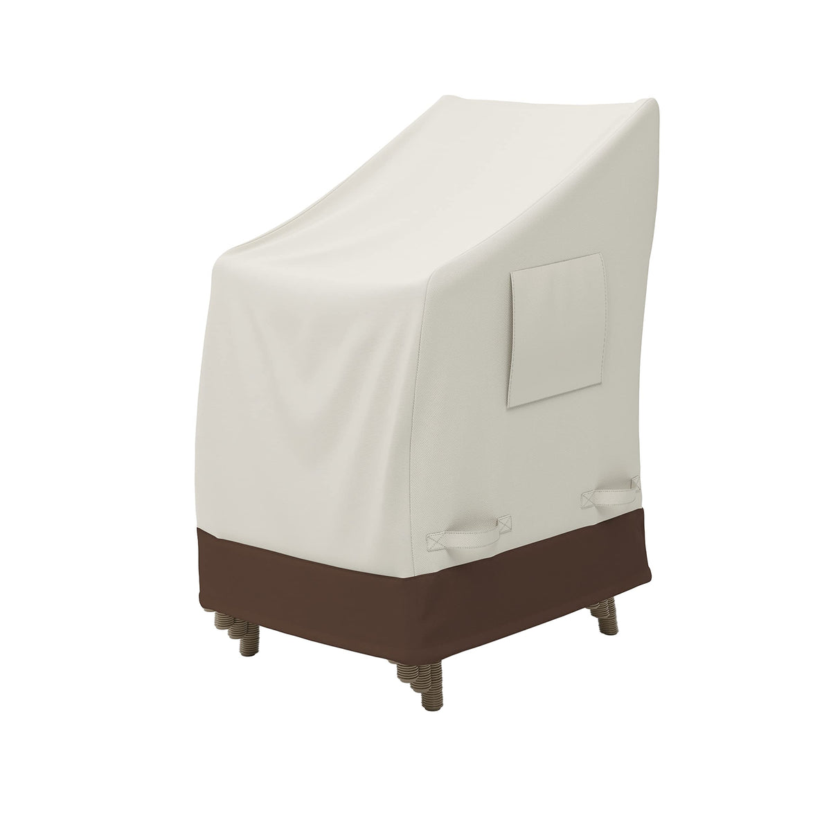 Amazon Basics outdoor chair cover shields stackable chairs from rain with waterproof protection