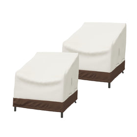 Amazon Basics lounge deep-seat chair cover protects against rain and sun.