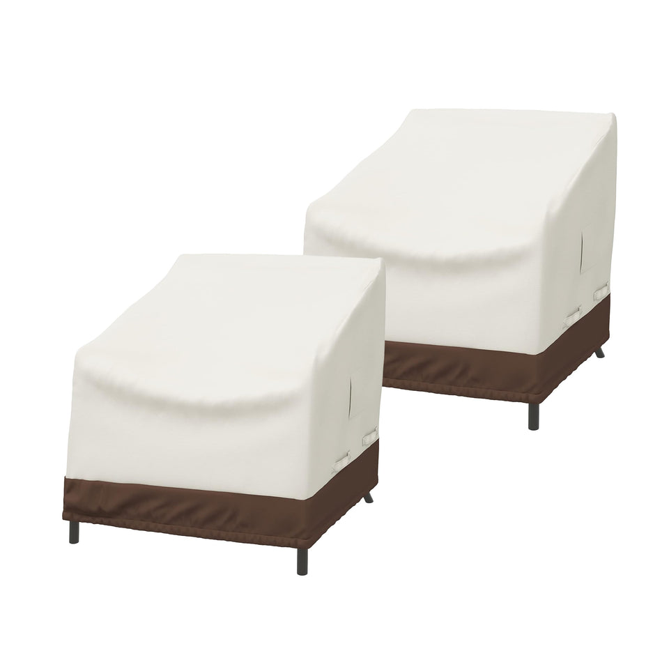 Amazon Basics lounge deep-seat chair cover protects against rain and sun.