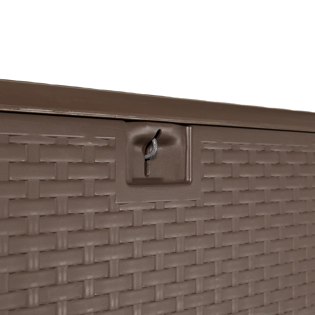 Amazon Basics sturdy storage for patio, garden, and pool accessories.