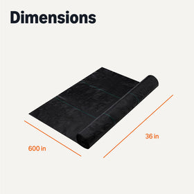 Amazon Basics weed barrier supports paving and gravel projects with a stable base.