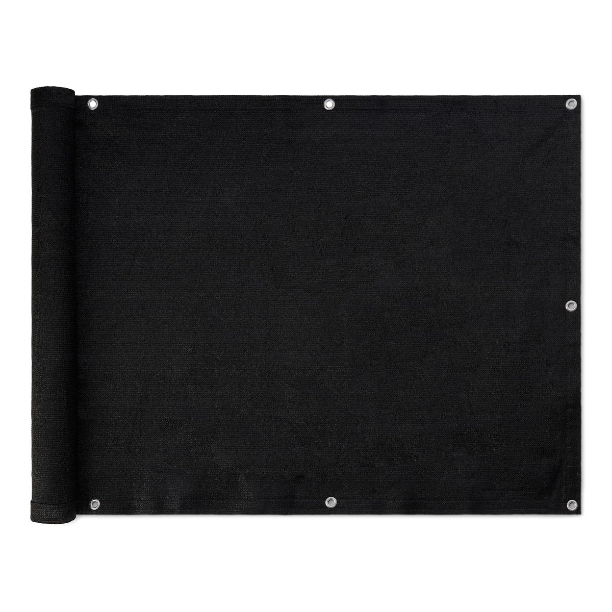 Amazon Basics privacy screen fence for outdoor patio blocks sight while allowing air flow.