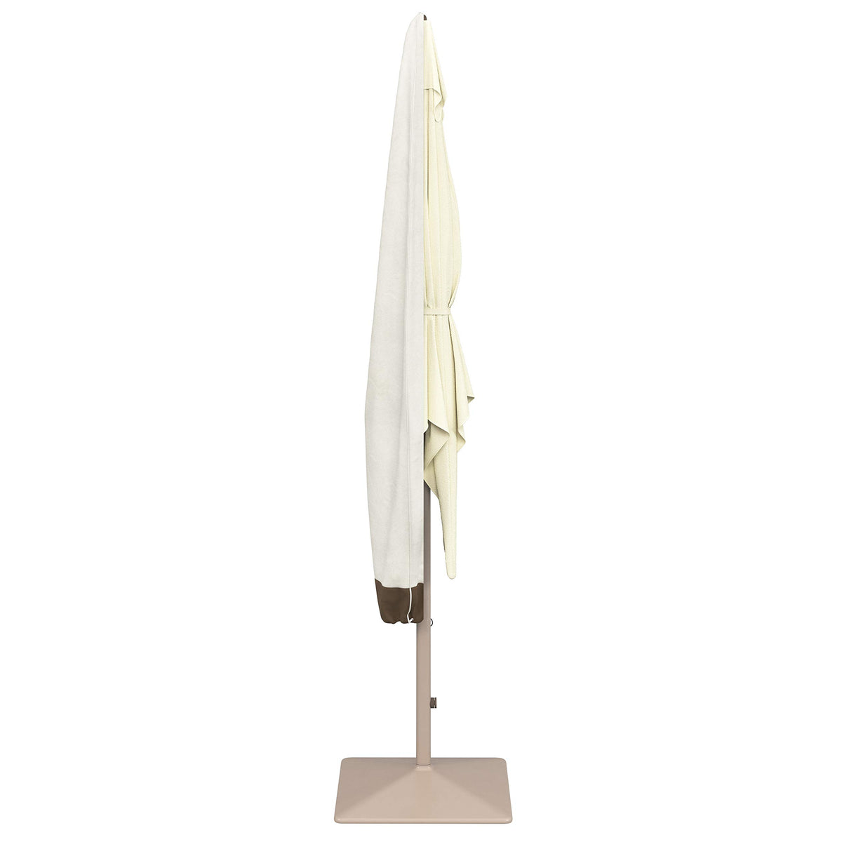 Amazon Basics umbrella cover with interlocking seams boosts strength.