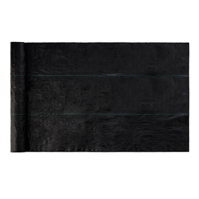 Amazon Basics weed barrier fabric rolled blocks weeds while allowing water and nutrients.