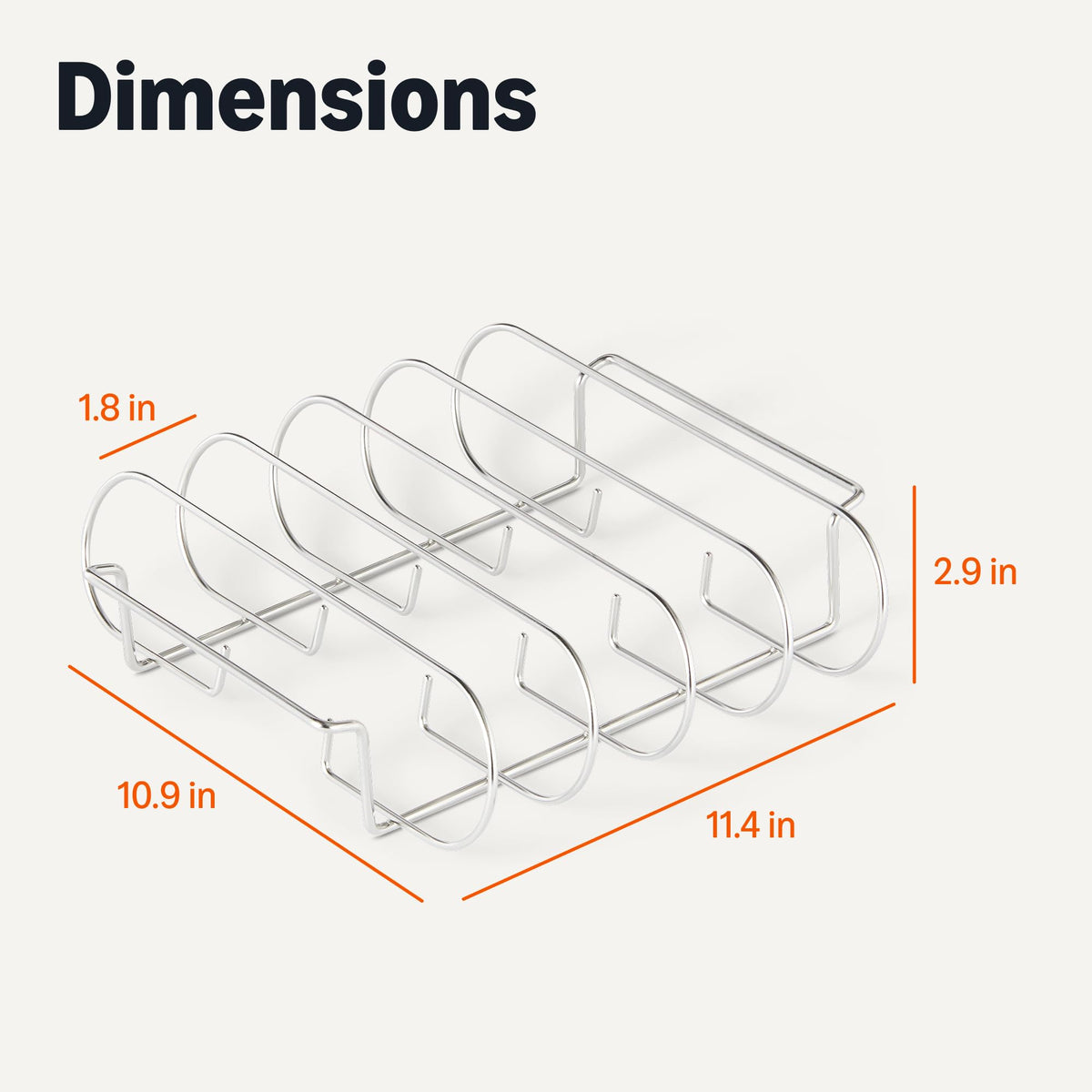 Amazon Basics rib rack used for oven and outdoor grilling scenarios