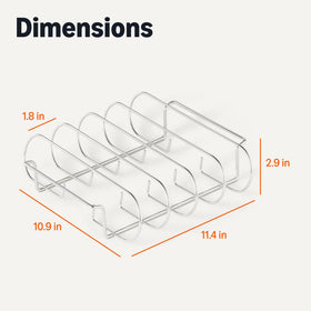 Amazon Basics rib rack used for oven and outdoor grilling scenarios