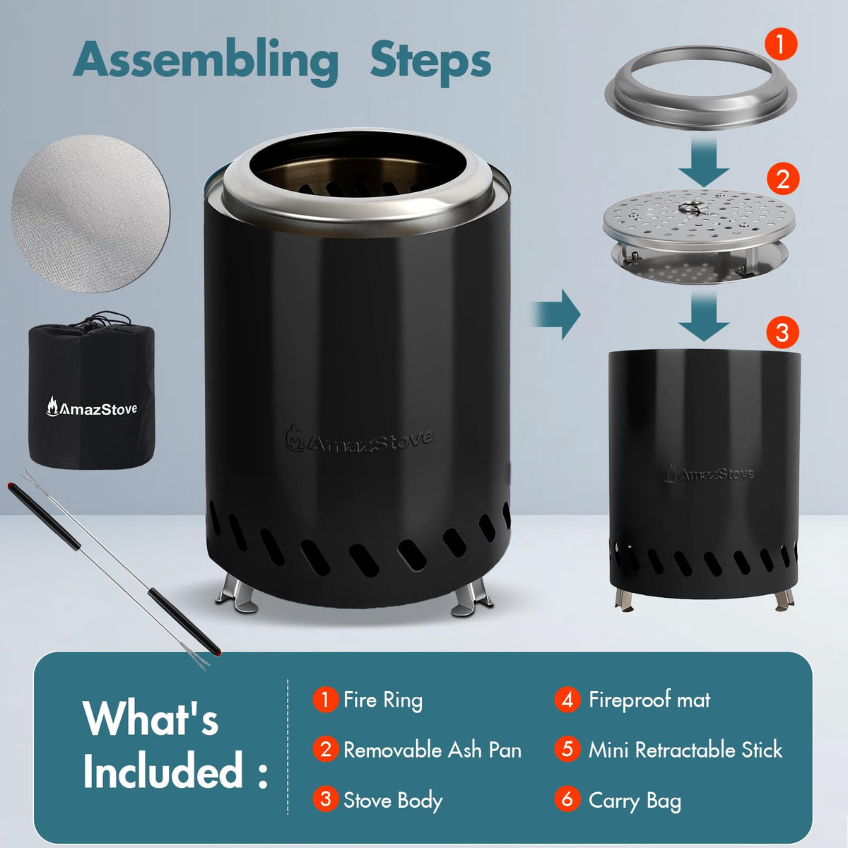 AmazStove family-friendly centerpiece for gatherings and conversations