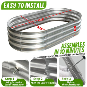 AmazStove open-base raised bed promotes drainage and healthy root growth