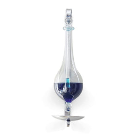Ambient Weather B1025C storm glass wall mount shows changing pressure for weather cues.