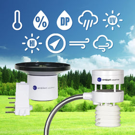 Ambient Weather WS-5000 indoor-outdoor thermo-hygrometer and barometer readings