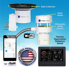 Ambient Weather WS-5000 extra large rain cup for accurate rainfall data outdoors