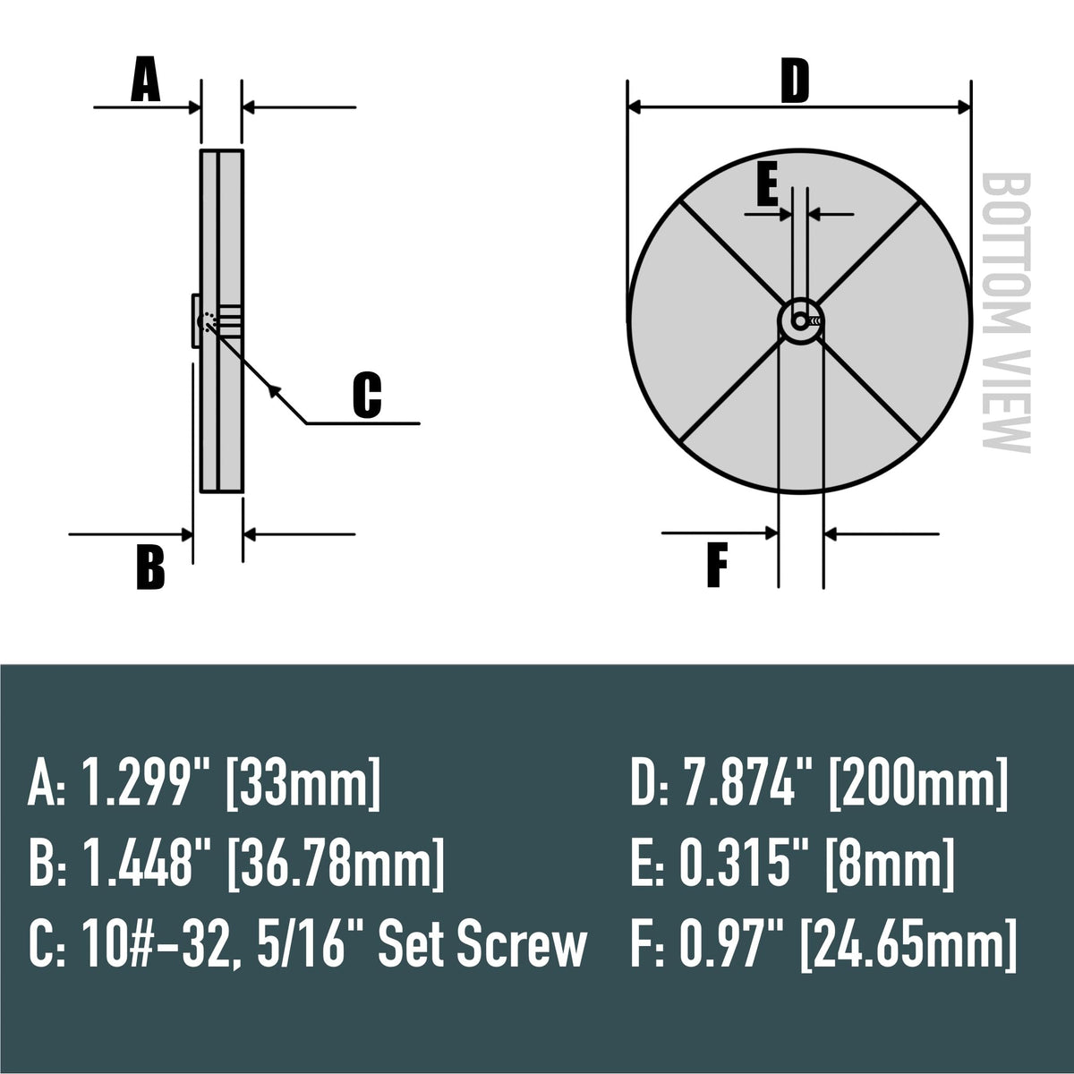 AMBITIONMOTOR brass insert nut closeup demonstrating strong 8mm insert for wear resistance.