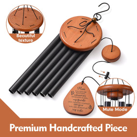 AMBOBE six-tube aluminum wind chimes designed for outdoor use.