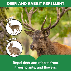 AMDEIUR rabbit deterrent protects outdoor flower beds from nibbling wildlife.