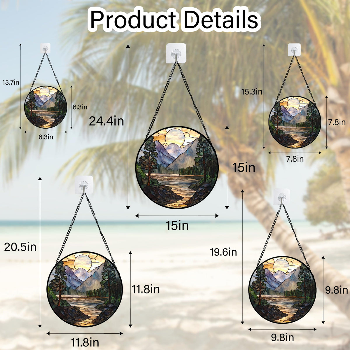AMDERVEN easy hang sun catcher for quick window decor upgrade