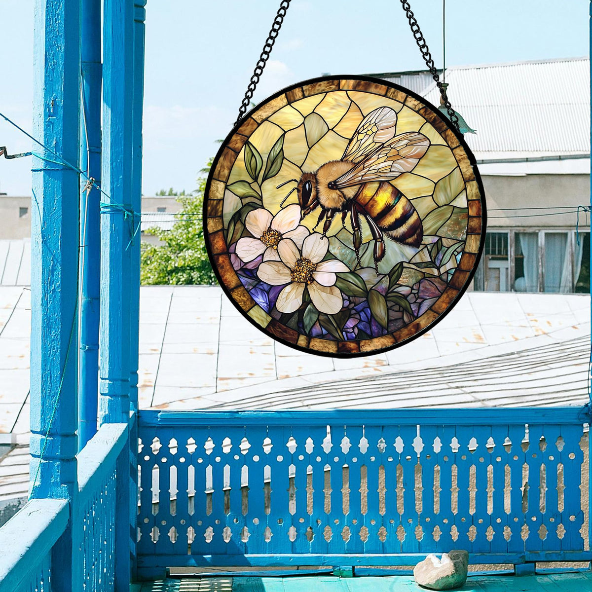 AMDERVEN window suncatcher is easy to install and enjoy indoors