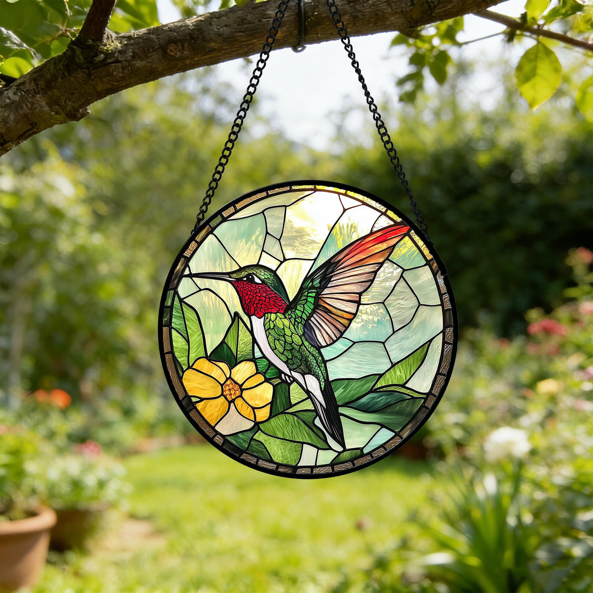 AMDERVEN easy-to-install suncatcher hangs quickly to brighten any space.