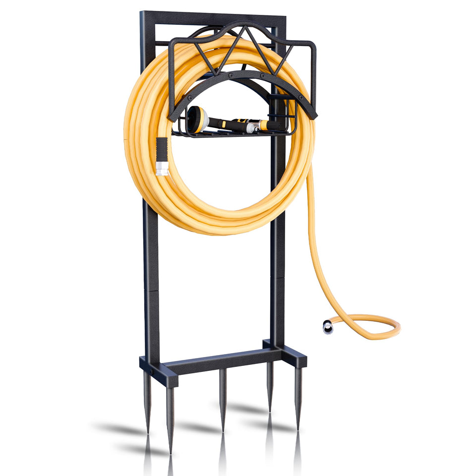 AMDERVEN garden hose holder with 5 spikes for stable outdoor storage