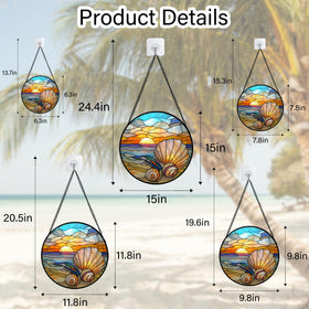 AMDERVEN glass sun catcher makes a thoughtful gift for art lovers.