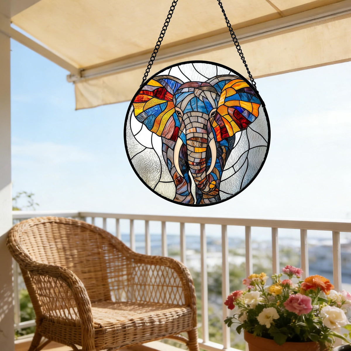 AMDERVEN handcrafted glass fixture blends durability with color