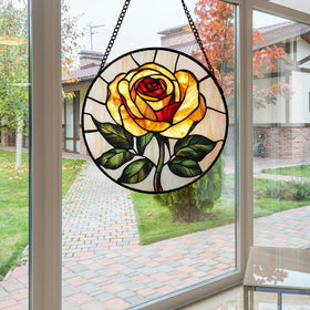 AMDERVEN sun catcher features vivid UV-printed colors that stay bright.