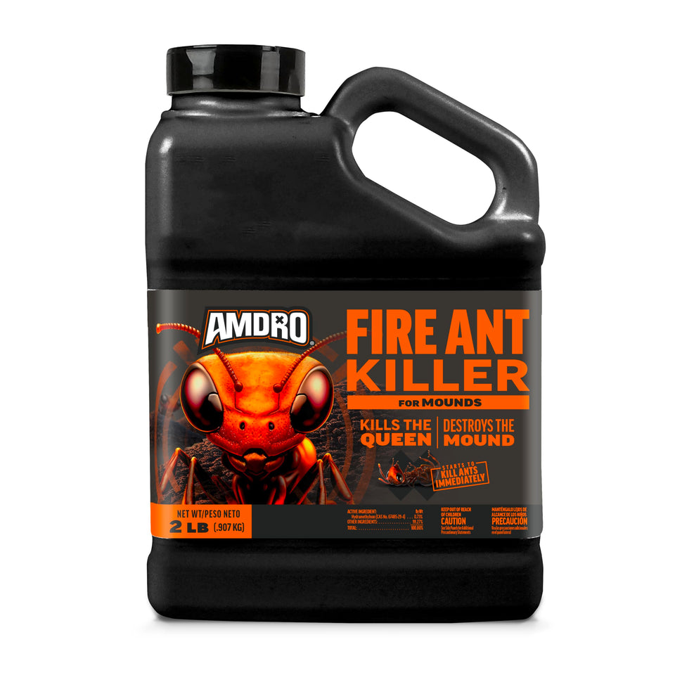 Amdro Fire Ant Killer Bait Granules bag ready for mound treatment