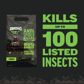 Amdro Kills Ants & Spiders granules deliver quick, mess-free application