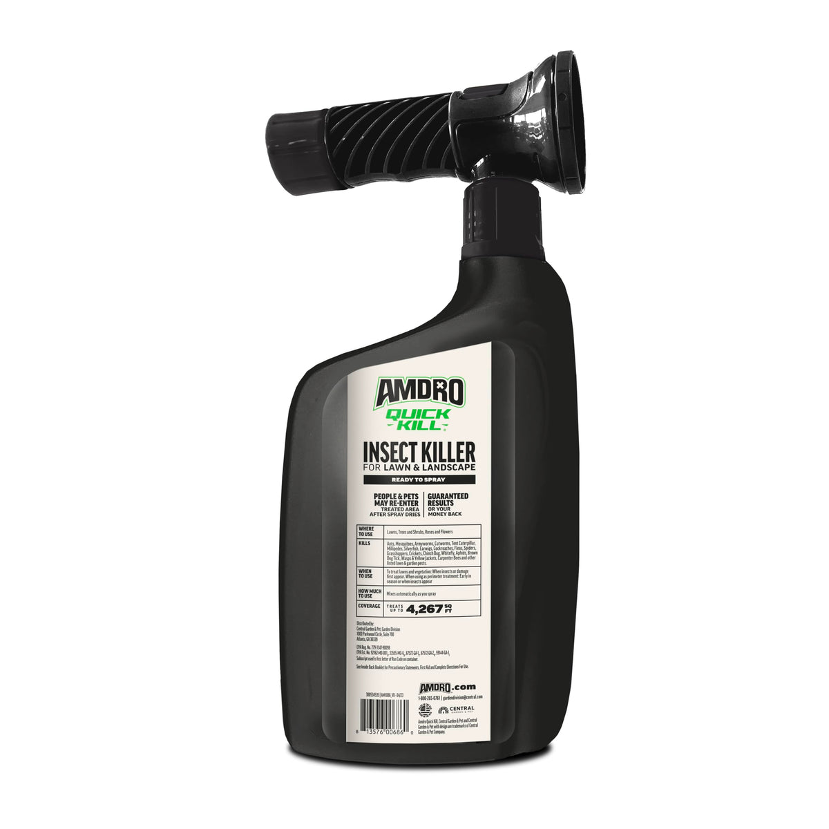 Close-up of the Amdro Quick Kill bottle nozzle for easy application.