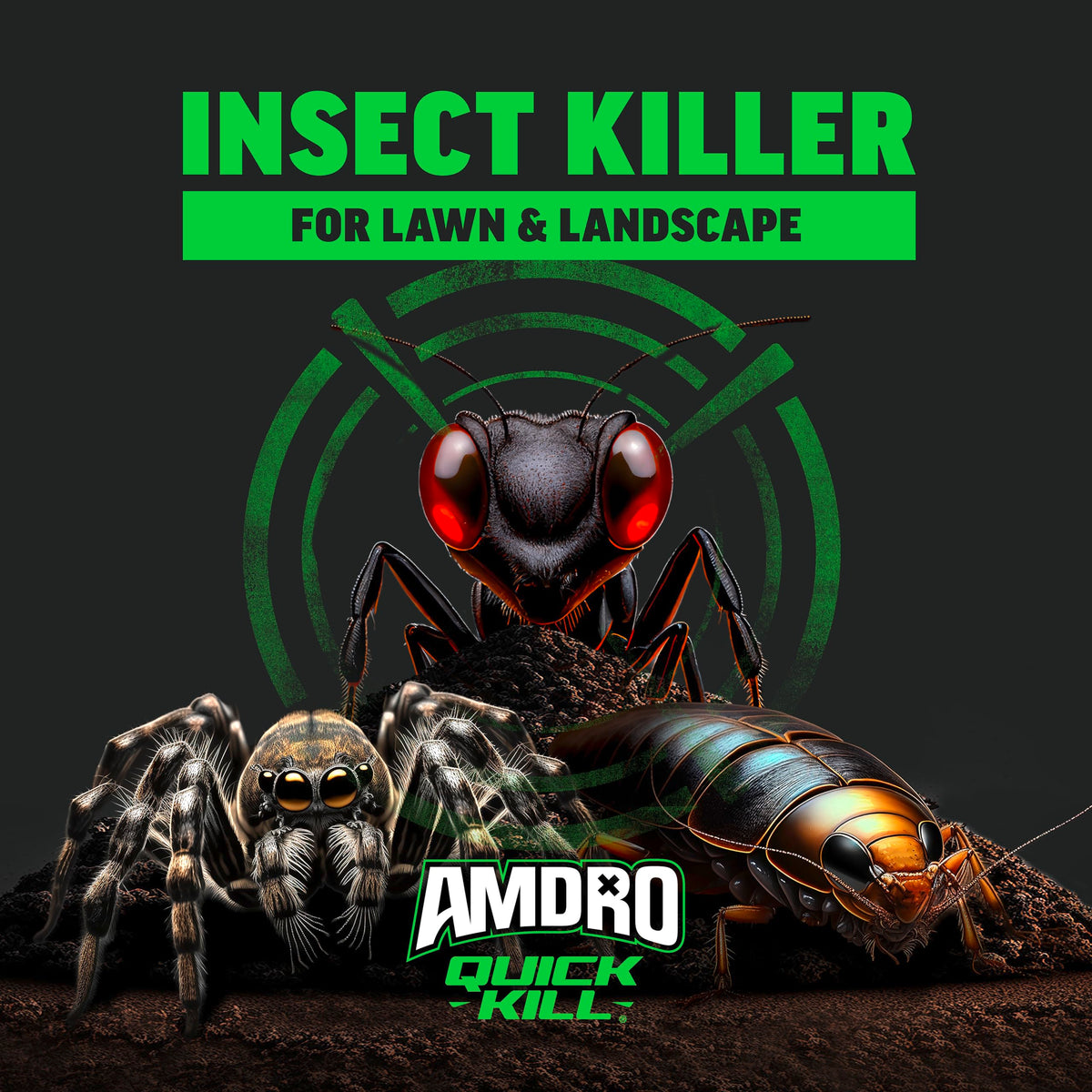 Amdro Quick Kill used around a vegetable garden for pest control.