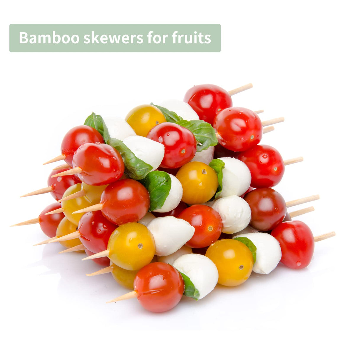 AMEILOZ food-grade natural bamboo skewers for safe, tasty appetizers