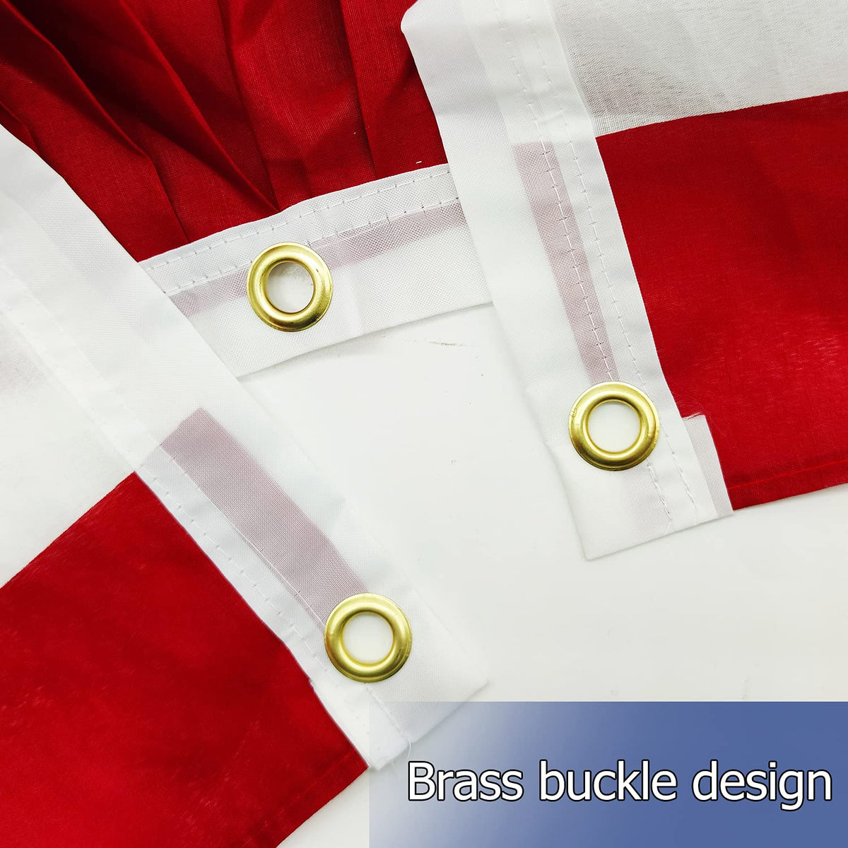 AMENON pleated flag suitable for indoor or outdoor display