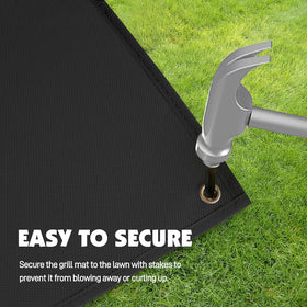 Amerbro fold-and-store mat ready for next grilling session