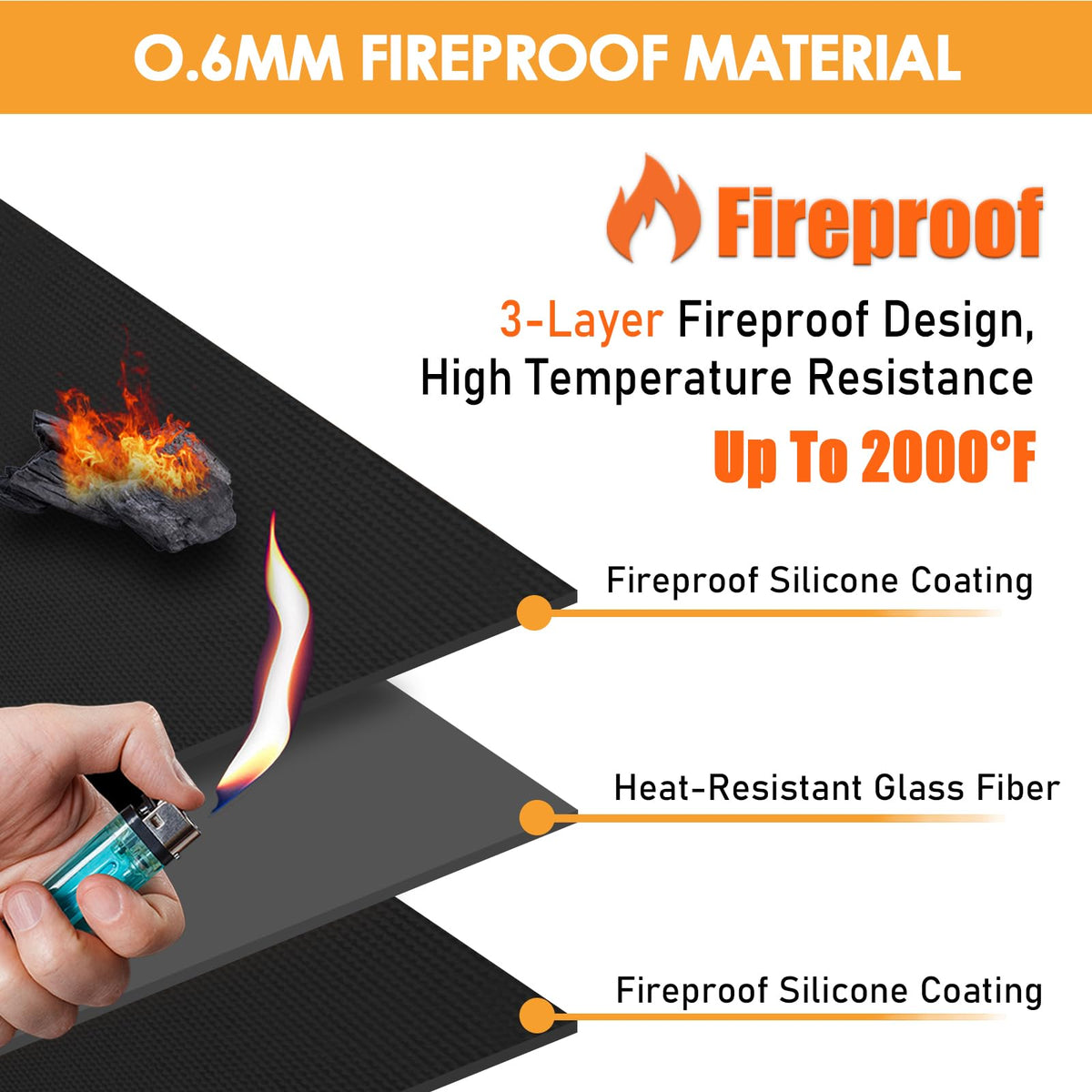 Amerbro heat shield near deck fence protects wood and prevents heat damage