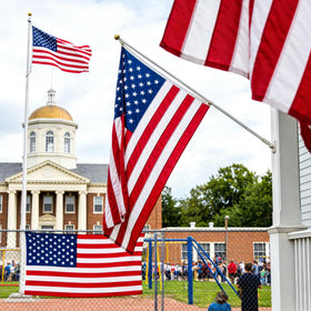 American flag ideal for porch, garden, or flagpole outdoor display.