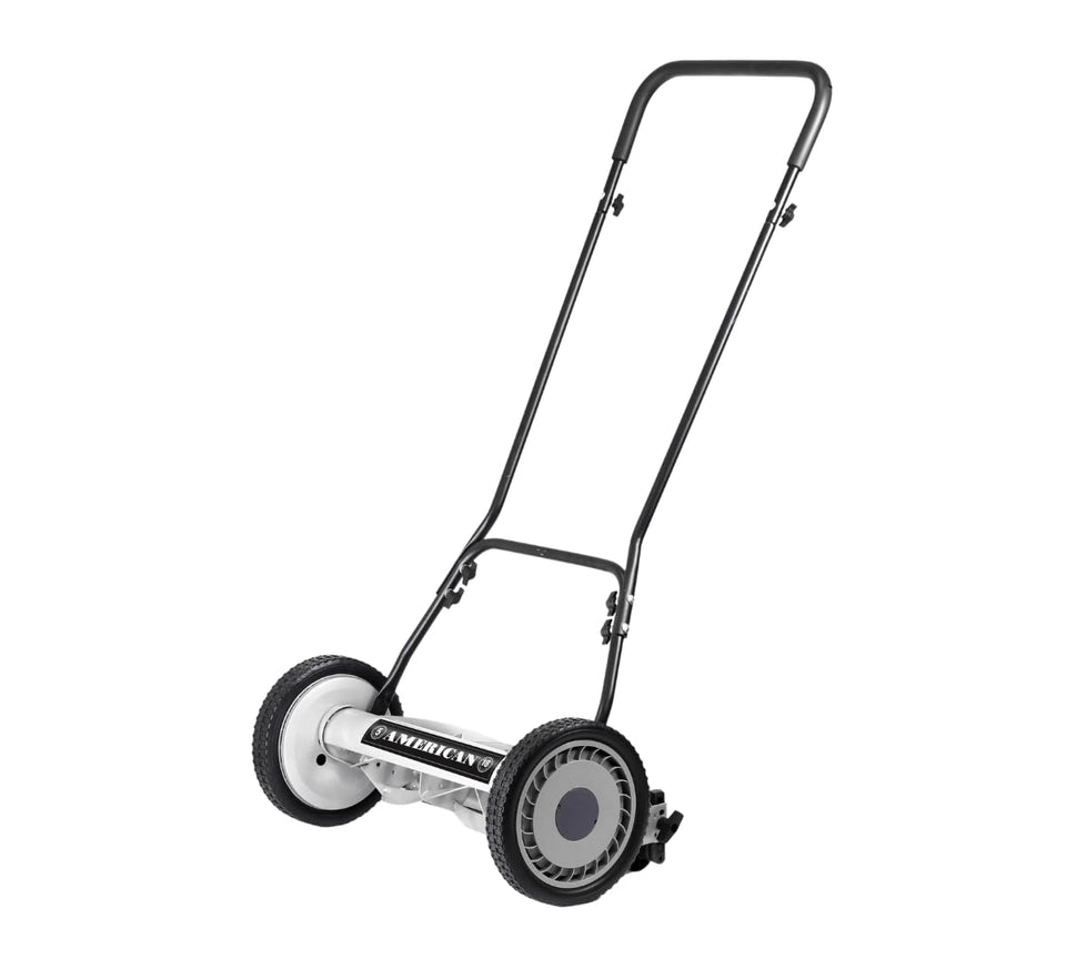 American Lawn Mower Company 1815-18 cutting height adjustment for precise lawn edges
