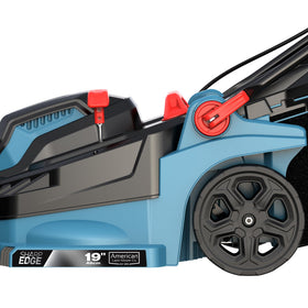American Lawn Mower Company 51319 side view highlights easy maneuverability in confined spaces