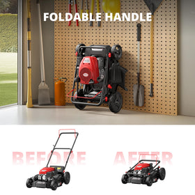 AMERISUN foldable mower handle for compact storage