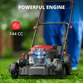AMERISUN 21-inch mulch-capable mower with 2-in-1 options