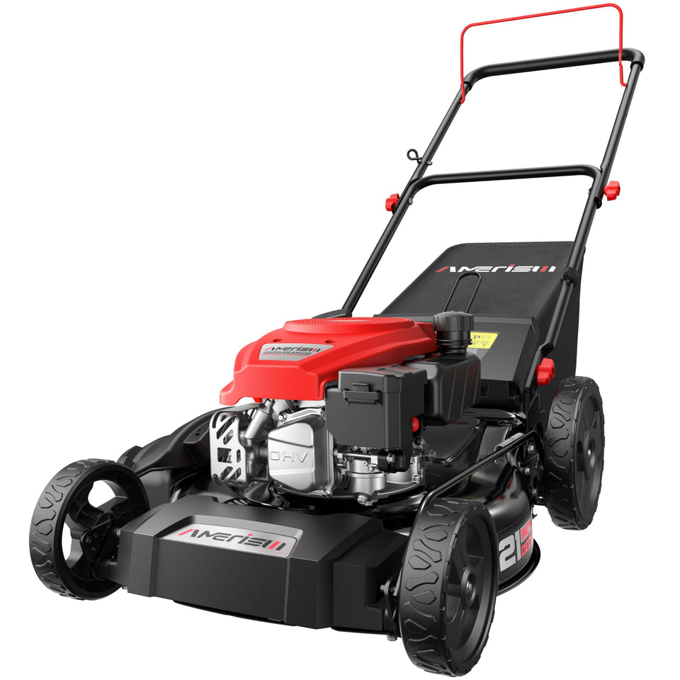 AMERISUN 21-Inch steel deck mower for efficient wide-cut yard care.