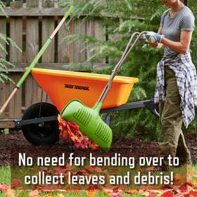AMES Durable steel handles ensure lasting strength for tough leaf and twig jobs.