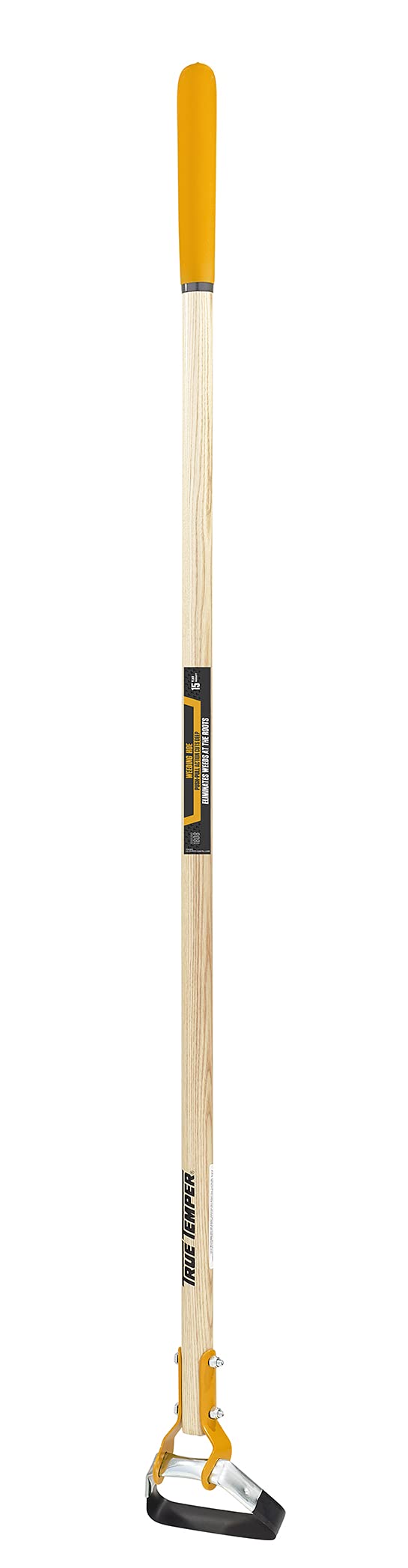 AMES True Temper action hoe with 54-inch hardwood handle for efficient weeding near plants