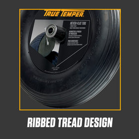 AMES True Temper hub length 6 1/8 inches supports universal axle fit.