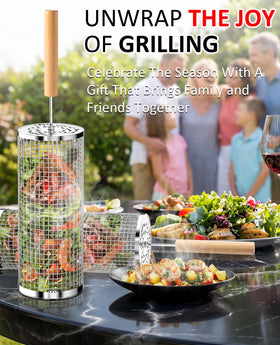 AMFLOWER outdoor BBQ accessory for camping and backyard gatherings