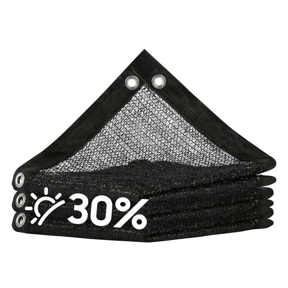 Amgo shade cloth 8x12 ft blocks 30% sun for greenhouse cooling and air circulation